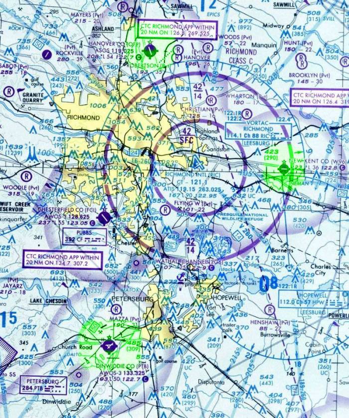 Directions By Air Central Virginia Aviation N. Dinwiddie, Virginia
